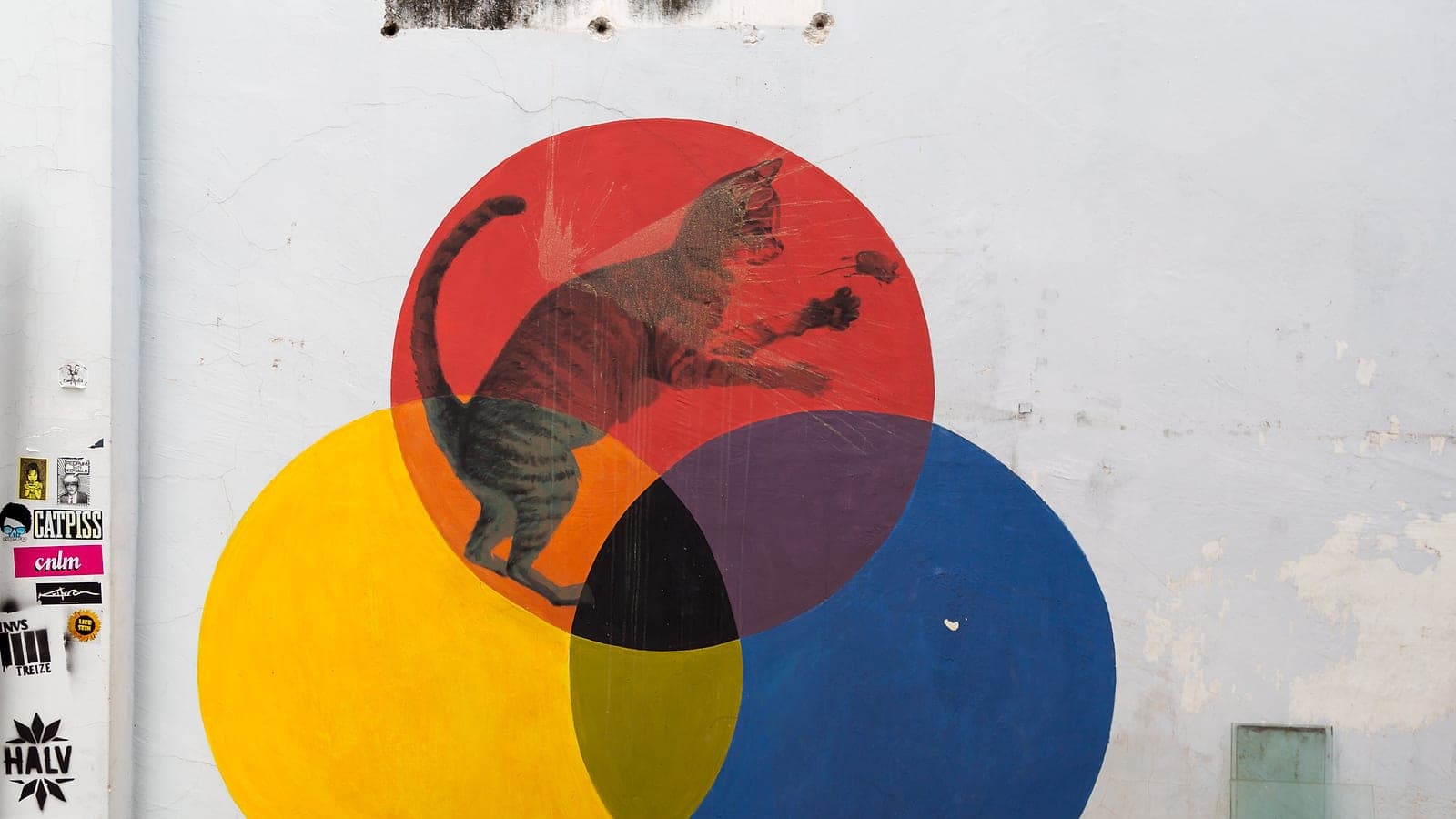 Famous street art mural in George Town, Penang