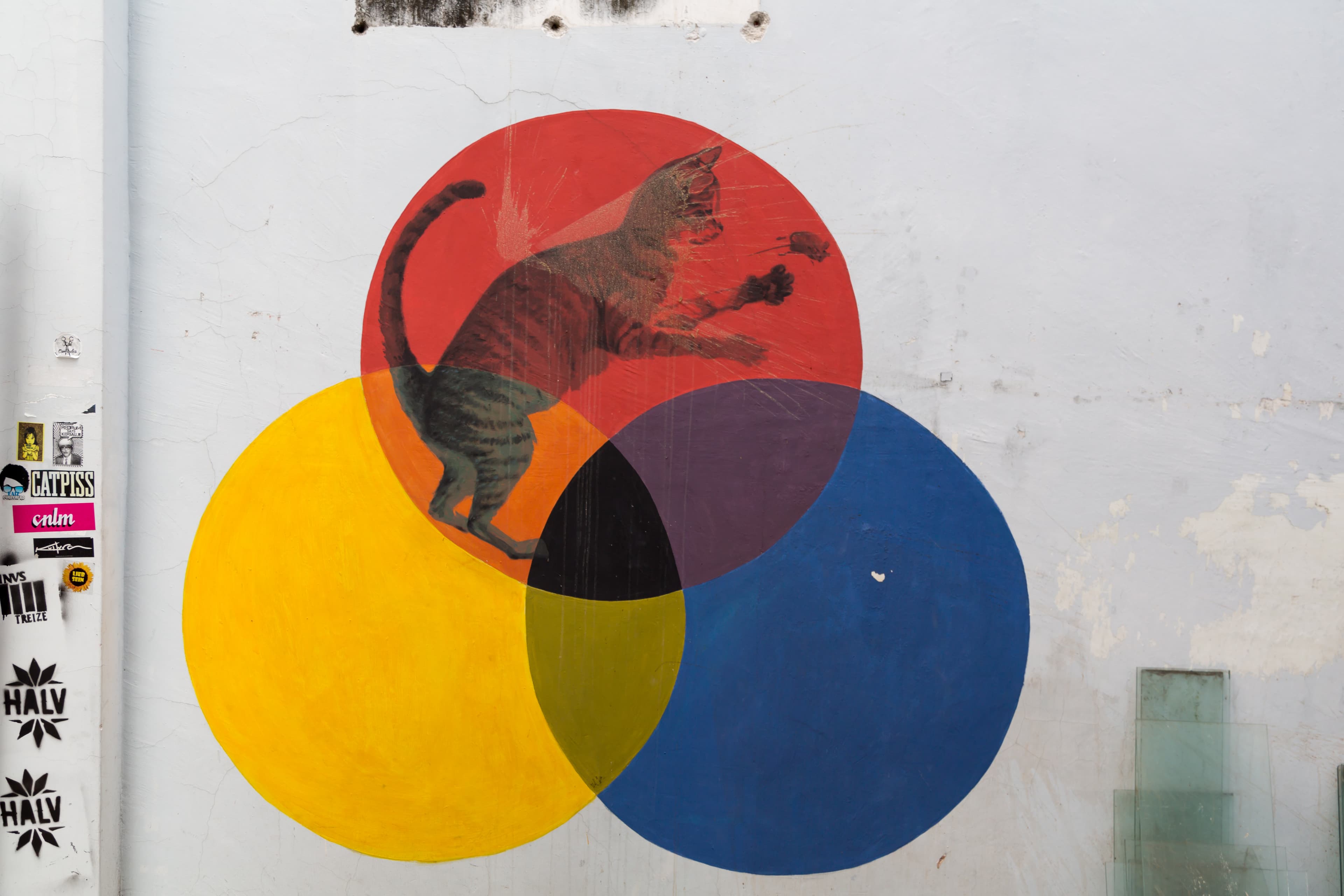 Famous street art mural in George Town, Penang